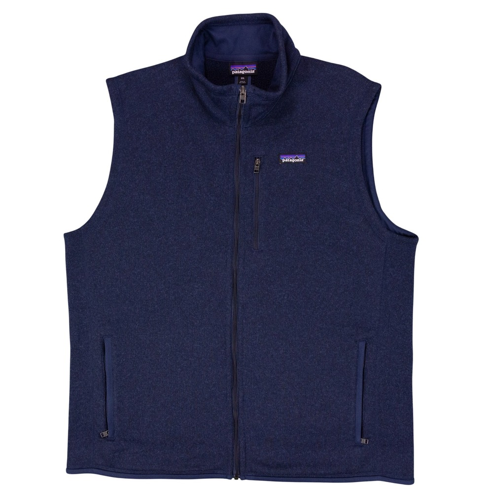 Patagonia Better Sweater Fleece Vest Mens XXL Navy Blue Polyester Full Zip
